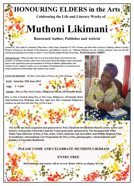 muthoni likimani poster